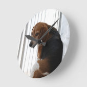 卑劣な態度 ラウンド壁時計 (傾斜)