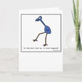 卑劣な鳥-挨拶状 カード (正面)