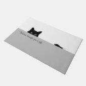 . .卑怯な猫が贈り物用ドアマットを持ってきてくれた ドアマット (アングル)