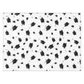 卒カッコいい業帽（黒と白） テーブルクロス (正面(横))