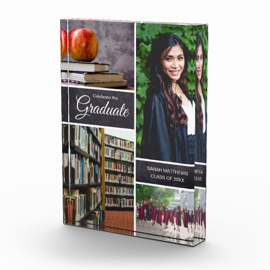 卒パーソナライズされた業写真コラージュクラス フォトブロック (右)