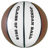 卒パーソナライズされた業名クラス年度スポーツギフト バスケットボール (縦)