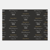 卒パーソナライズされた業 ラッピングペーパーシート (正面)