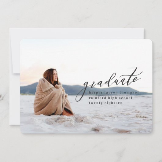 卒ミニマル業 招待状 (正面)