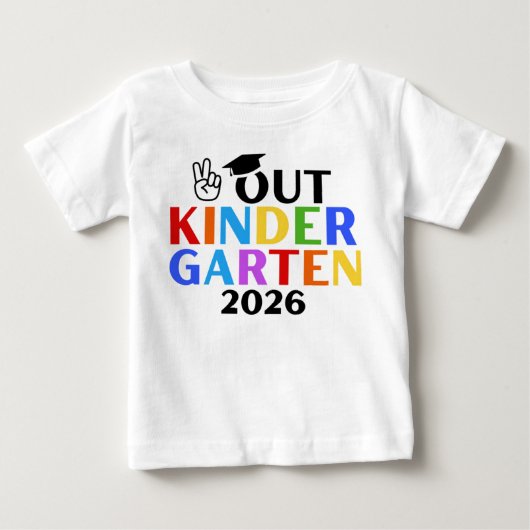 卒園おめでとう 幼稚園 2026 ベビーTシャツ (正面)