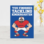 卒園祝いサッカー カード (黄色い花)