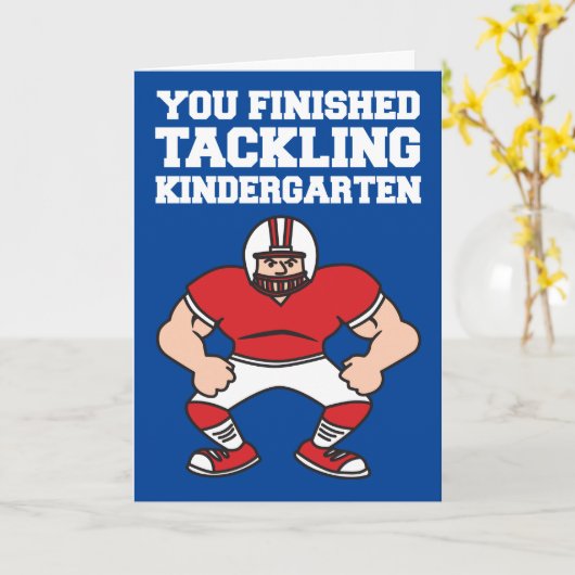 卒園祝いサッカー カード (黄色い花)