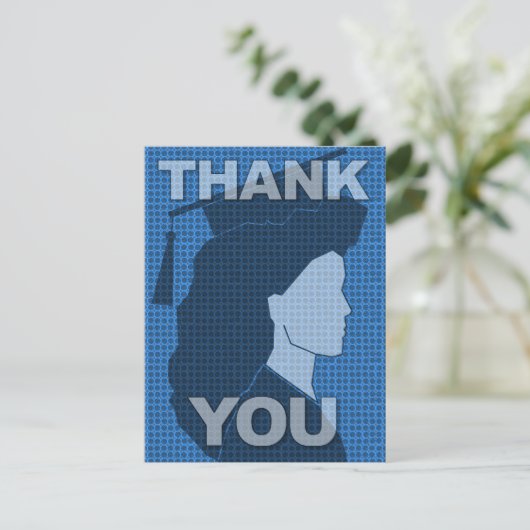 卒業ありがとうポストカードガウン2 ポストカード (スタンド正面)