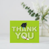 卒業ありがとうポストカード卒業証書2 ポストカード (スタンド正面)