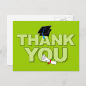 卒業ありがとうポストカード卒業証書2 ポストカード (正面/裏面)