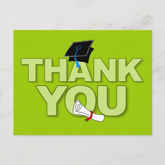 卒業ありがとうポストカード卒業証書2 ポストカード (正面)