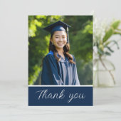 卒業ありがとう – カスタムPhoto Card 招待状 (スタンド正面)