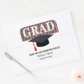 卒業ありがとう スクエアシール (封筒)