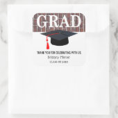 卒業ありがとう スクエアシール (バッグ)