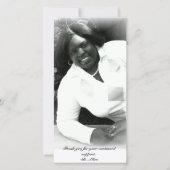 「卒業ありがとう」フォトカード サンキューカード (正面)