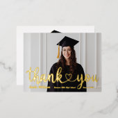 卒業ありがとう 箔シーズンポストカード (正面/裏面)