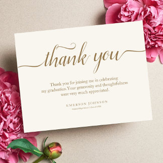 卒業ありがとうThank You Note Card サンキューカード