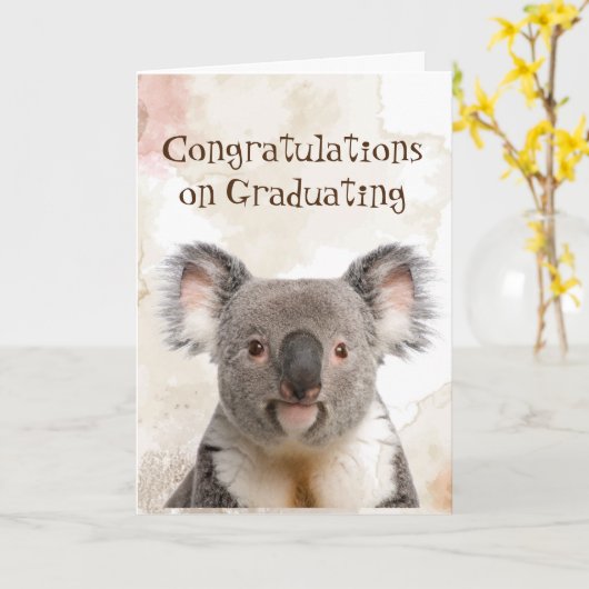 卒業おめでとうおもしろいコアリファイドユーモア カード (黄色い花)