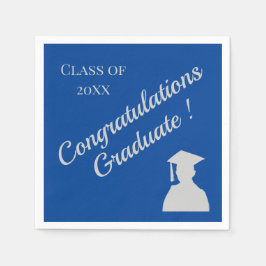 卒業おめでとうが学校の色を選ぶ スタンダードカクテルナプキン