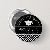 卒業おめでとうございますカラーを編集 缶バッジ (正面&裏面)