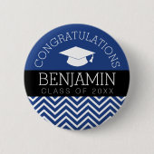 卒業おめでとうございますカラーを編集 缶バッジ (正面)