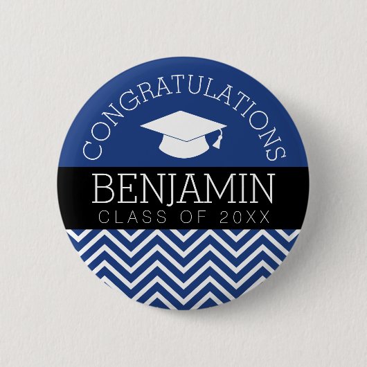 卒業おめでとうございますカラーを編集 缶バッジ (正面)