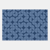 卒業おめでとうございますネイビーブルー ラッピングペーパーシート (正面3)