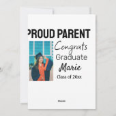 卒業おめでとうございます名前の年文字 シーズンカード (裏面)