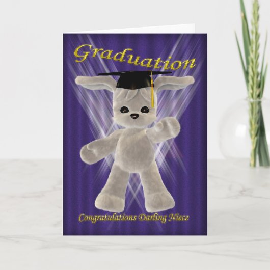 卒業おめでとうございます姪 カード (正面)