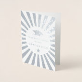卒業おめでとうございます日が差すこと 箔カード (正面)
