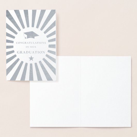 卒業おめでとうございます日が差すこと 箔カード (ディスプレー)