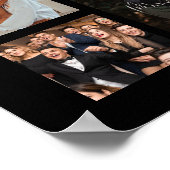 卒業おめでとうございます100フォトコラージュ ポスター (角)