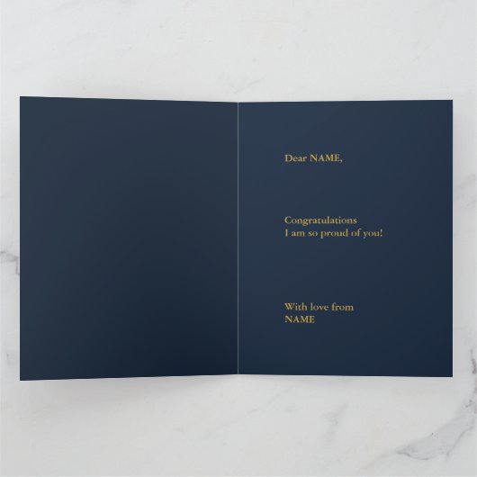 卒業おめでとうございます カード (内部)