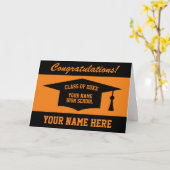 卒業おめでとうございます カード (黄色い花)