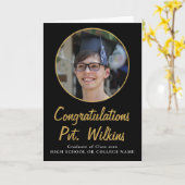 卒業おめでとうございます カード (黄色い花)