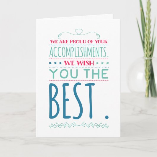 卒業おめでとうございます カード (正面)