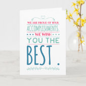 卒業おめでとうございます カード (黄色い花)