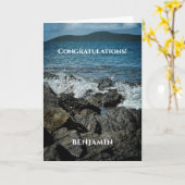 卒業おめでとうございます カード (黄色い花)