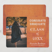 卒業おめでとうございます カード 発表 (正面/裏面)