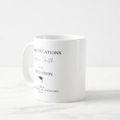 卒業おめでとうございます コーヒーマグカップ (正面左)
