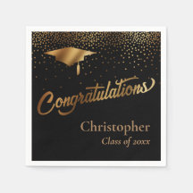 卒業おめでとうございます。ブラックの金ゴールドクラス