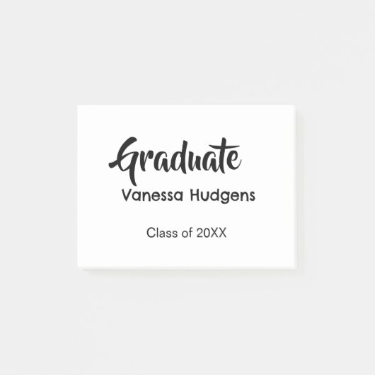 卒業おめでとうございます 名前 日付 年度 クラス 大学 ポストイット (正面)