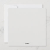 卒業おめでとうございます 招待状 ミニマル 卒業 (裏面)