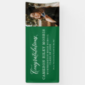 卒業おめでとうございます。 横断幕 (縦)