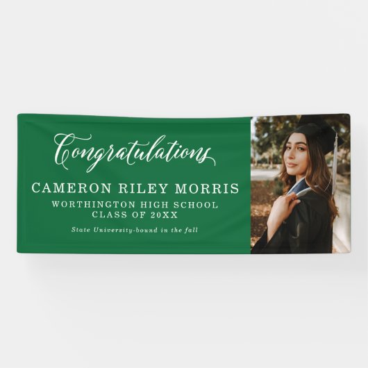 卒業おめでとうございます。 横断幕 (横)