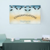 卒業おめでとうござシンプルいます 横断幕 (トレードショー)