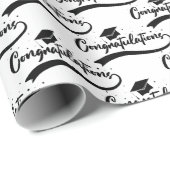 卒業おめでとうの帽子 ラッピングペーパー (ロールコーナー)