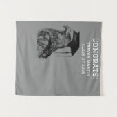 卒業おめでとうの背景 | イーグル タペストリー (正面(横))