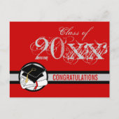 卒業おめでとうはがきディプロマレッド1 案内ポストカード (正面)