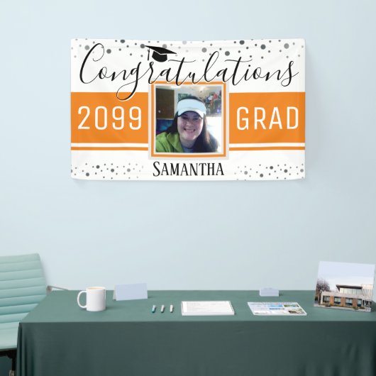 卒業おめでとうエレガントございます。 横断幕 (トレードショー)